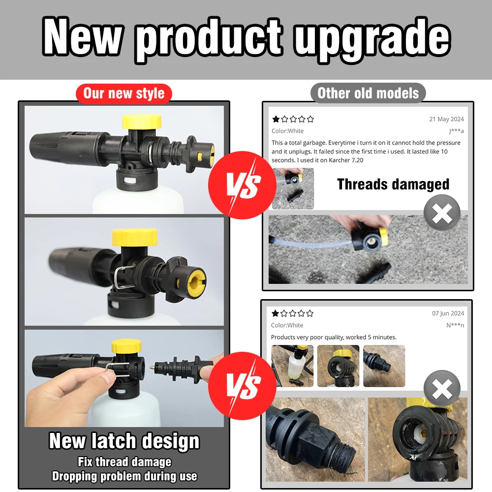 Adjustable Foam Cannon for Karcher K2-K7 — Snow Foam Car Wash Lance