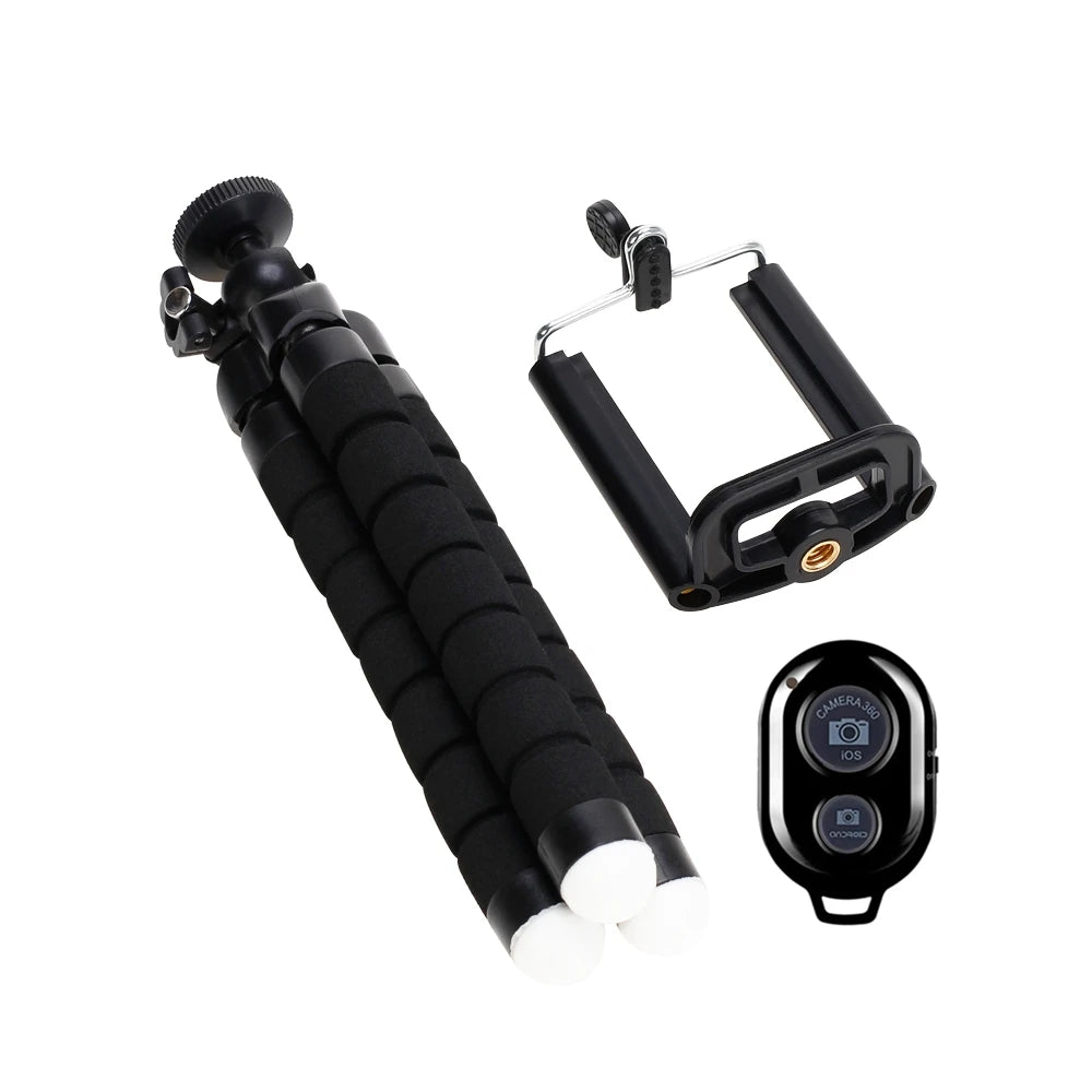 Flexible Octopus Phone Tripod — Mini Portable Stand for Content Creation & Photography
