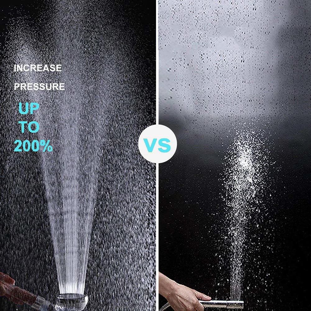 LED Color-Changing Shower Head — Temperature Sensor with High Pressure & Water Filter