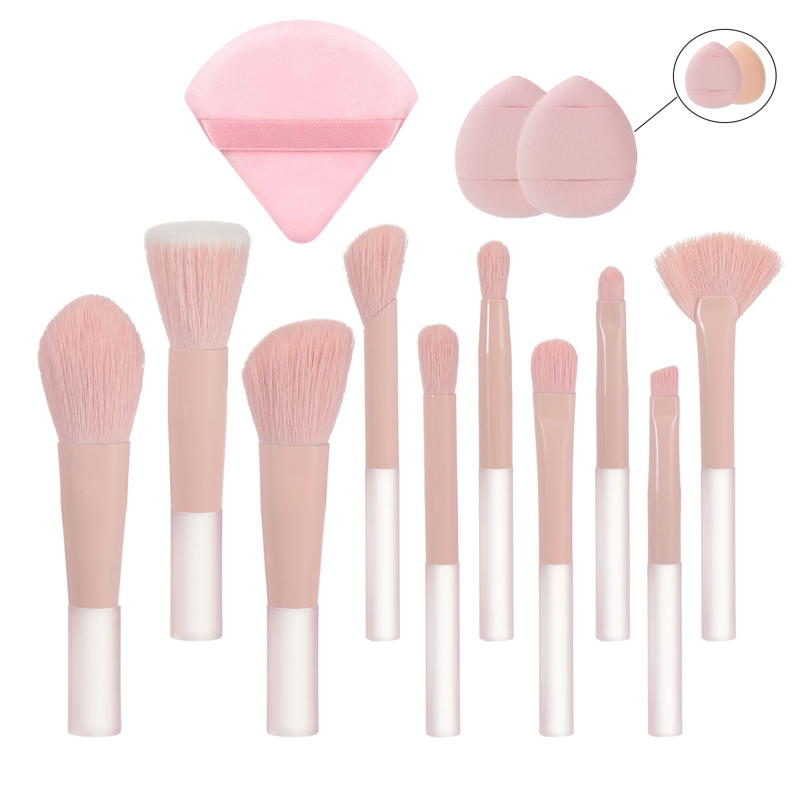 Mini Makeup Brush Set — Travel Portable Cosmetic Brush Kit