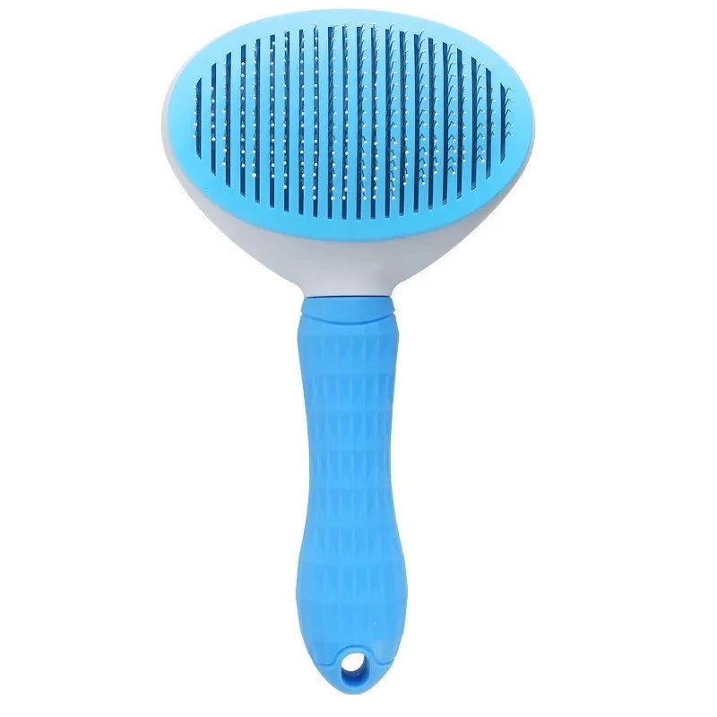 Self-Cleaning Slicker Brush — Gentle Pet Grooming for Dogs & Cats