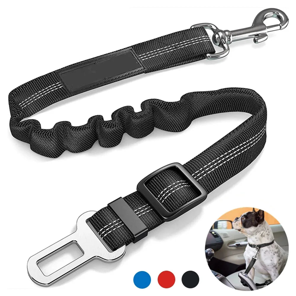 Adjustable Dog Seat Belt — Car Safety Harness for Dogs of All Sizes