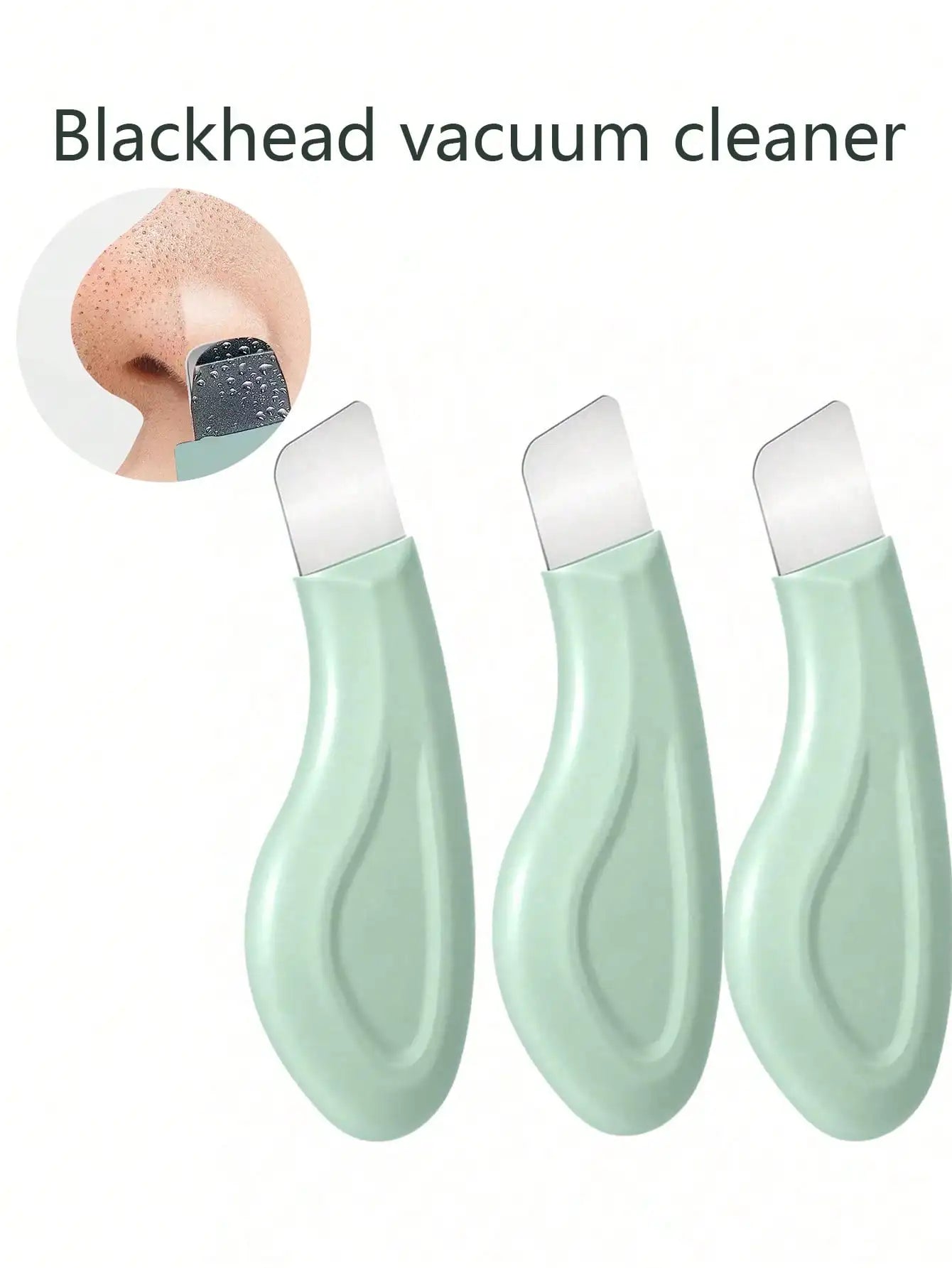 Silicone Nose & Face Pore Cleanser — Gentle Blackhead Remover Scraper