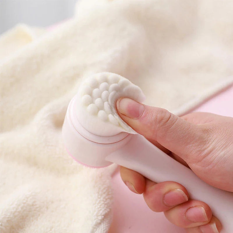 Double-Sided Silicone Facial Cleansing Brush — Gentle Exfoliator & Face Scrubber