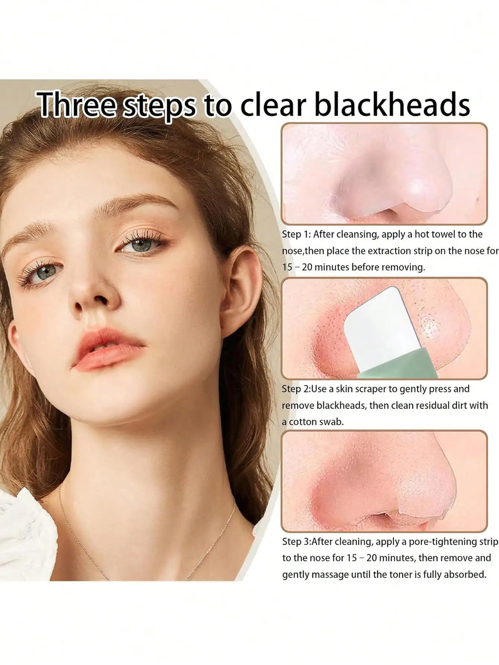 Silicone Nose & Face Pore Cleanser — Gentle Blackhead Remover Scraper