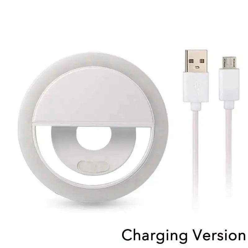 Clip-On Selfie Ring Light — Portable LED Fill Light with 3 Brightness Modes