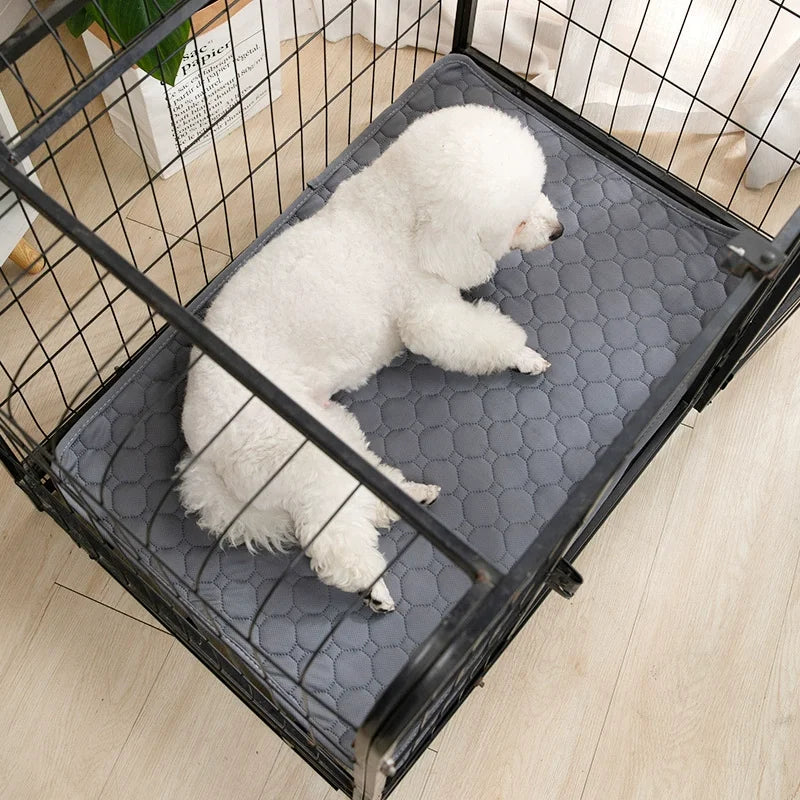 Pet Ice Silk Cooling Mat — Breathable Non-Slip Summer Pad for Dogs & Cats