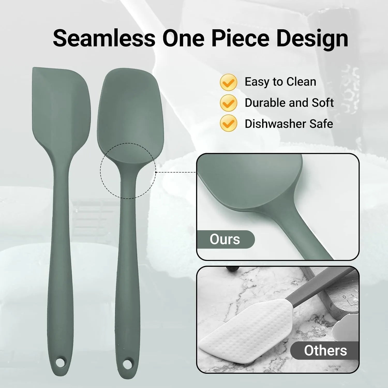 Silicone Kitchen Utensil Set — 9-Piece Non-Stick Cooking Tools with Holder