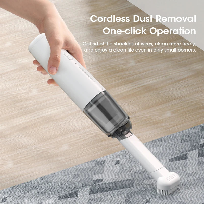 Cordless Handheld Vacuum — Portable Mini Cleaner for Car, Desk & Home