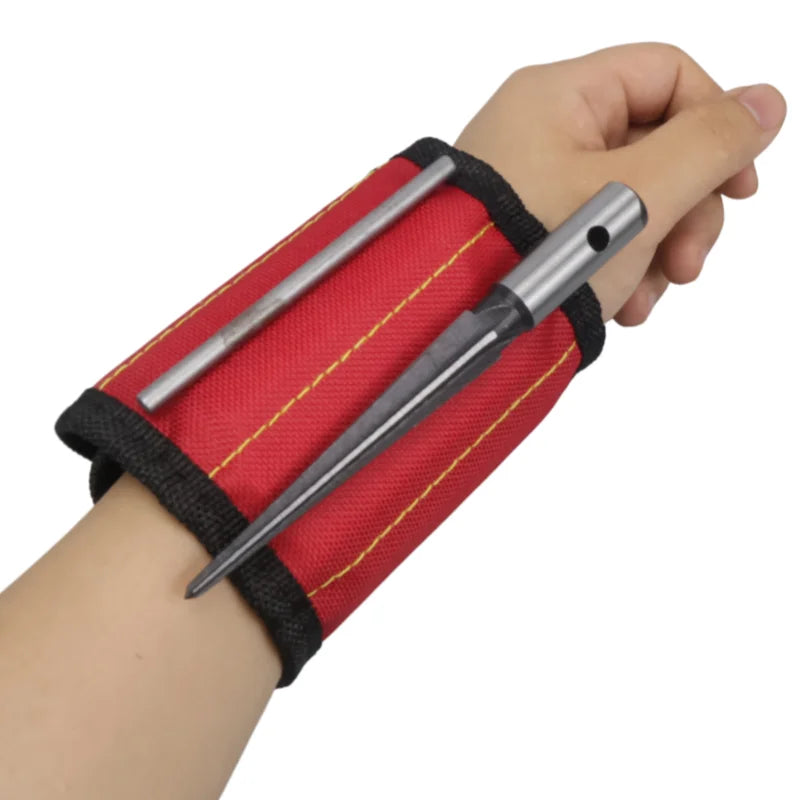Magnetic Wristband for Screws & Nails — Strong 15-Magnet Holder for Hands-Free Work