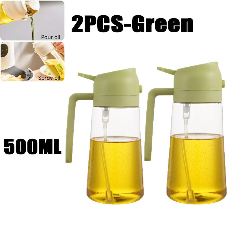 Oil Spray Bottle — Fine Mist Cooking Sprayer for Olive Oil, Vinegar & BBQ