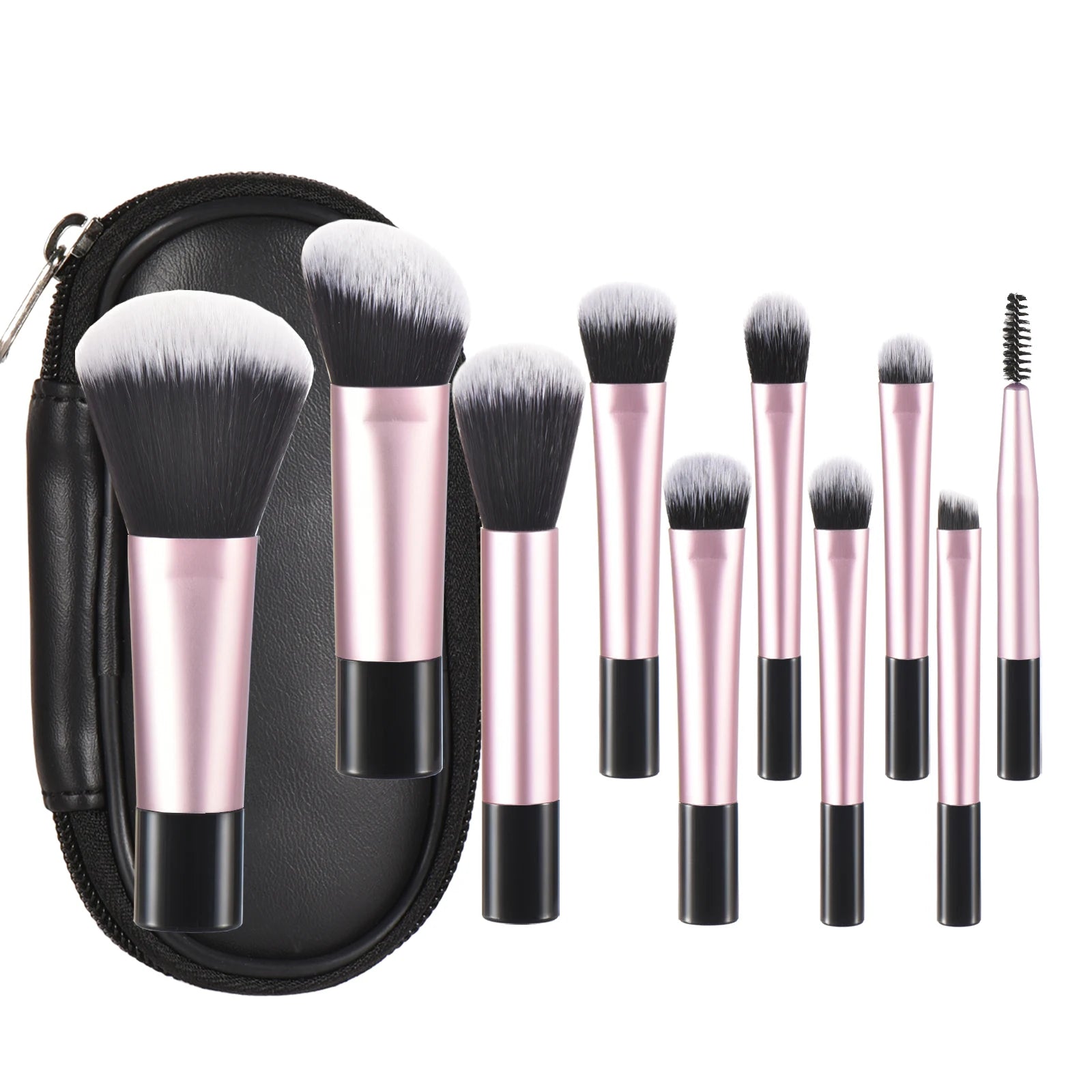 Mini Makeup Brush Set — Travel Portable Cosmetic Brush Kit