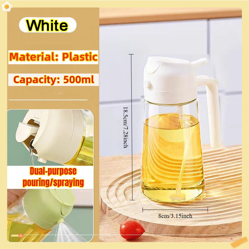 Oil Spray Bottle — Fine Mist Cooking Sprayer for Olive Oil, Vinegar & BBQ