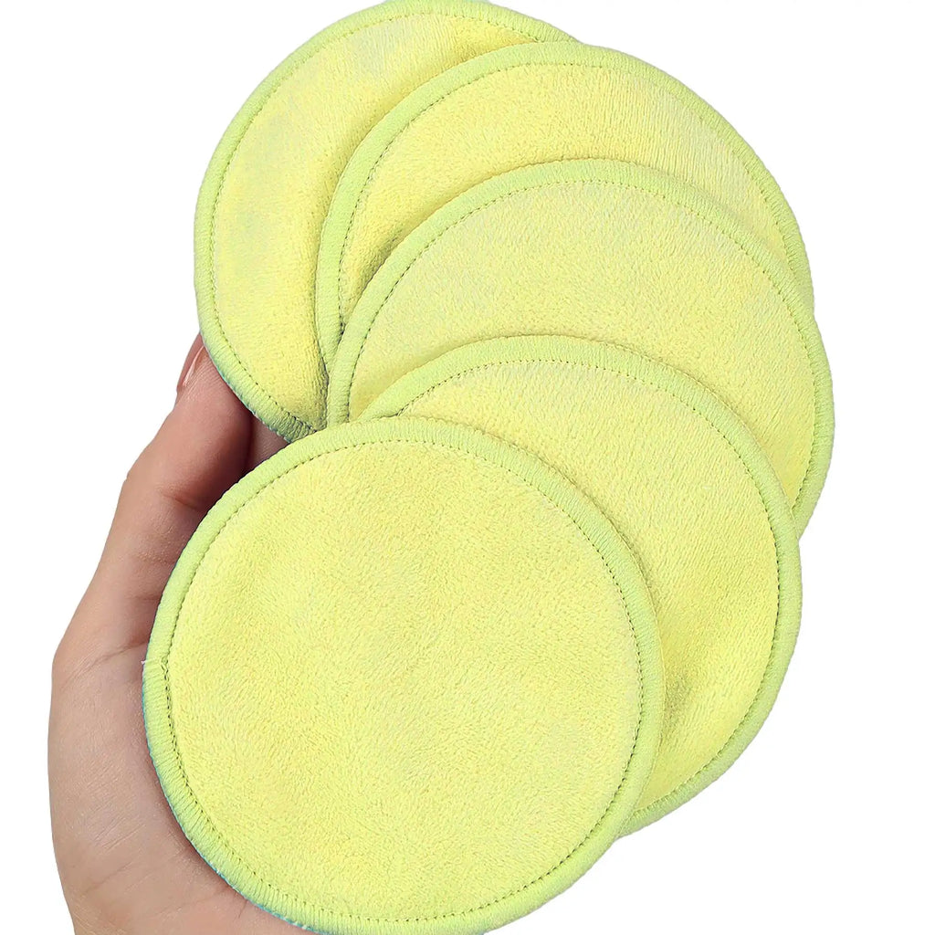 Reusable Bamboo Makeup Remover Pads — 10pc Washable Cotton Rounds Set