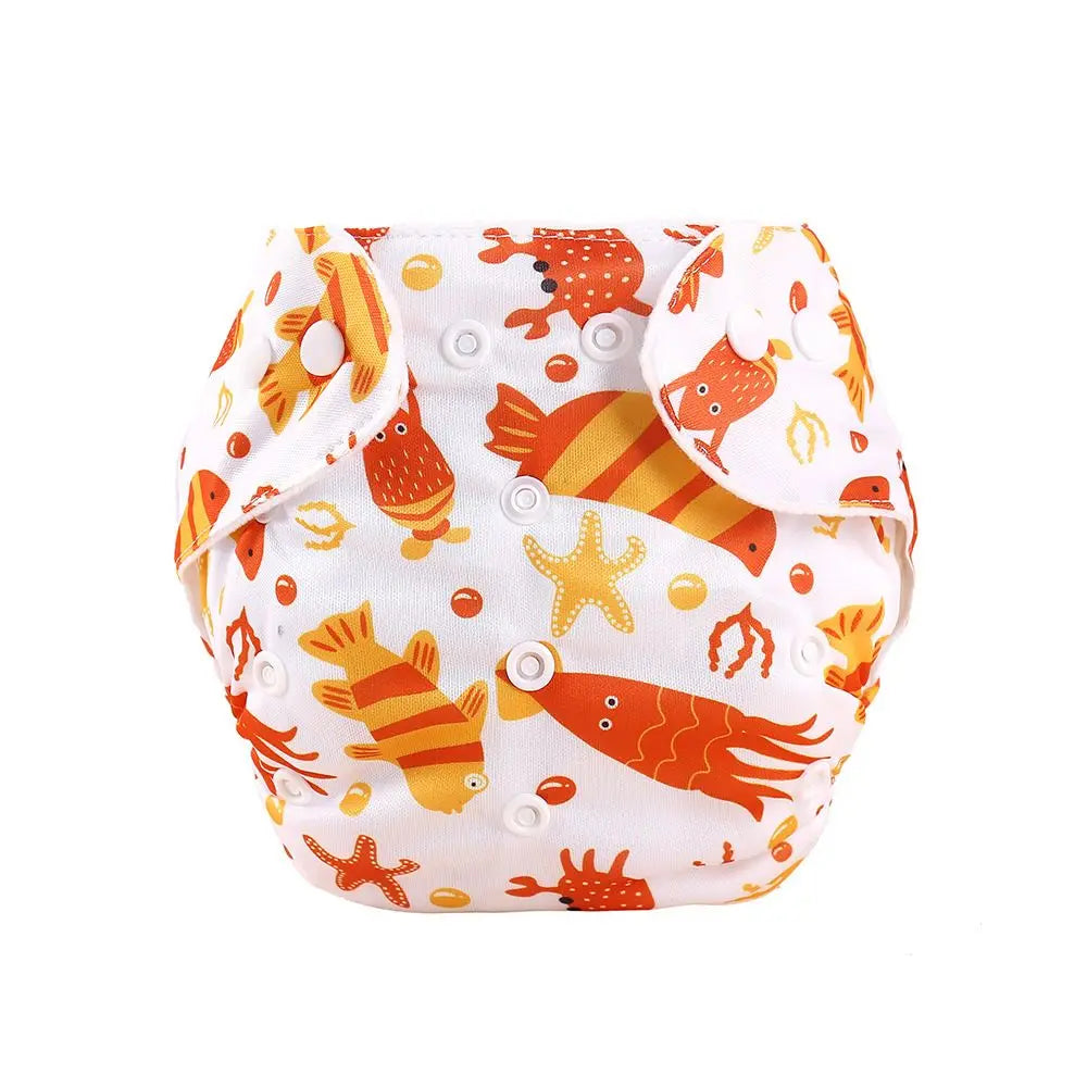 Reusable Cloth Diapers — Adjustable Washable Nappy, One Size Fits 6–33 lbs