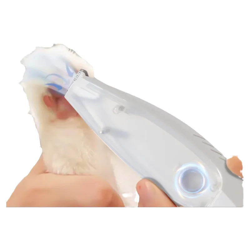 Pet Grooming Vacuum Kit — Electric Clipper & Trimmer with Suction for Dogs & Cats