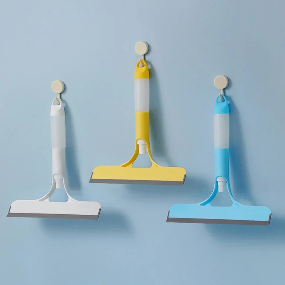 3-in-1 Window Cleaning Squeegee — Spray, Wipe & Scrub in One Tool