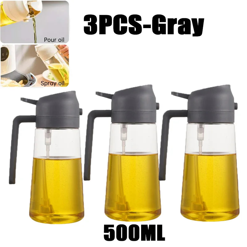 Oil Spray Bottle — Fine Mist Cooking Sprayer for Olive Oil, Vinegar & BBQ