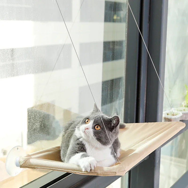 Cat Window Hammock — Suction Cup Perch Bed for Indoor Cats