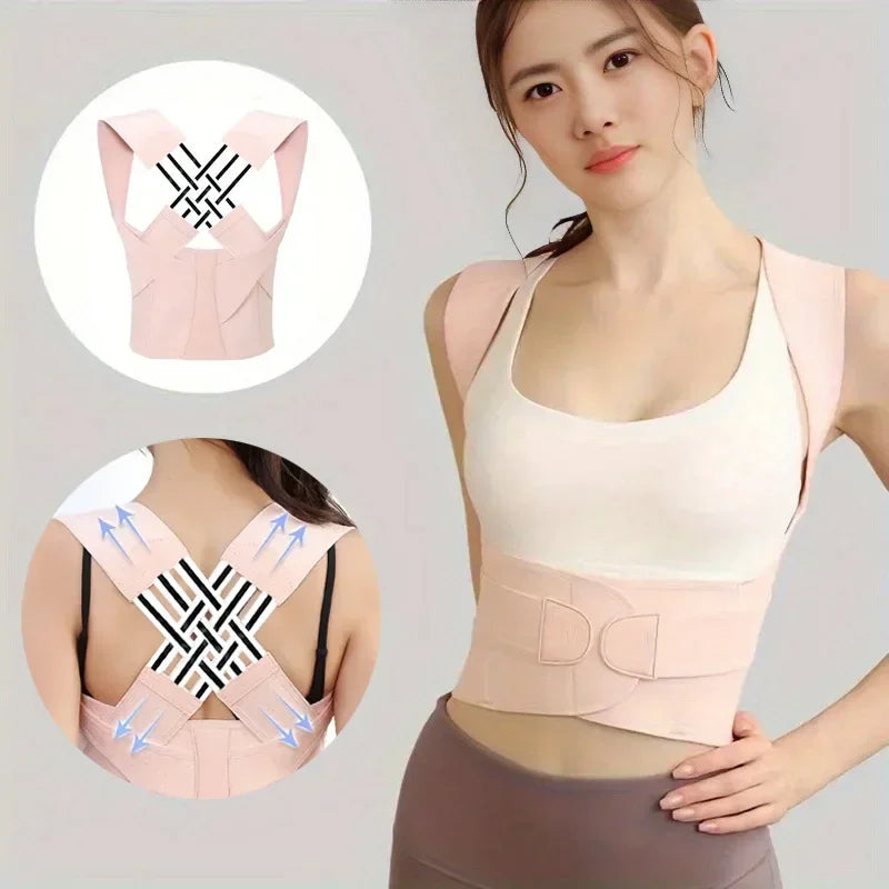Adjustable Posture Corrector Brace — Back Straightener for Upper & Middle Spine