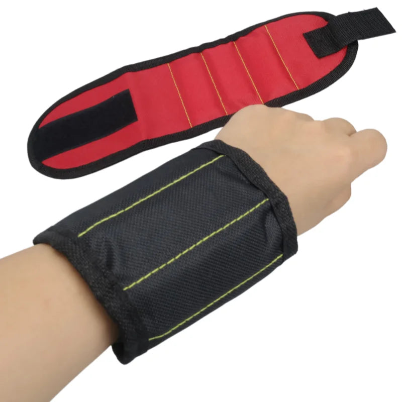 Magnetic Wristband for Screws & Nails — Strong 15-Magnet Holder for Hands-Free Work