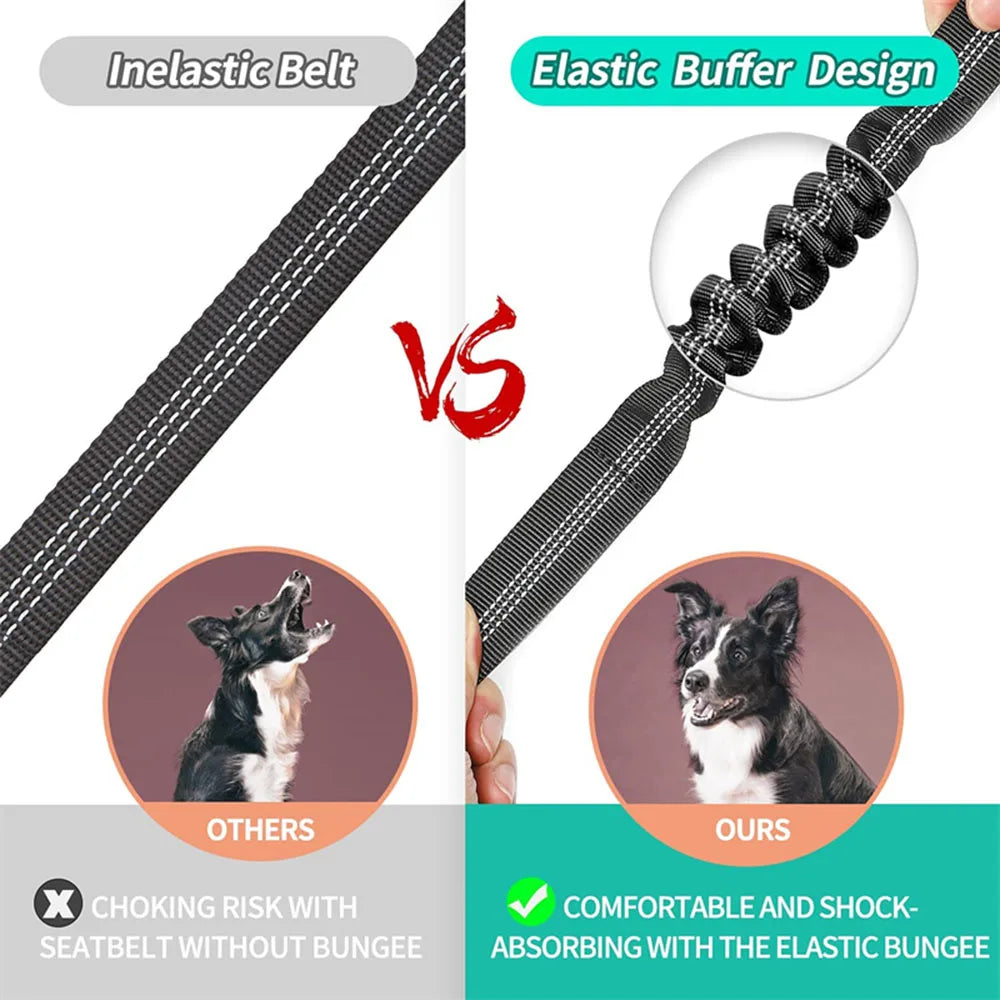 Adjustable Dog Seat Belt — Car Safety Harness for Dogs of All Sizes