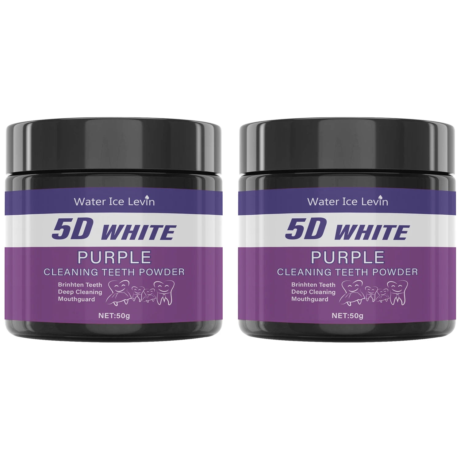 Purple Teeth Cleaning Powder — Sulfate-Free, Deep Cleaning & Polishing Formula