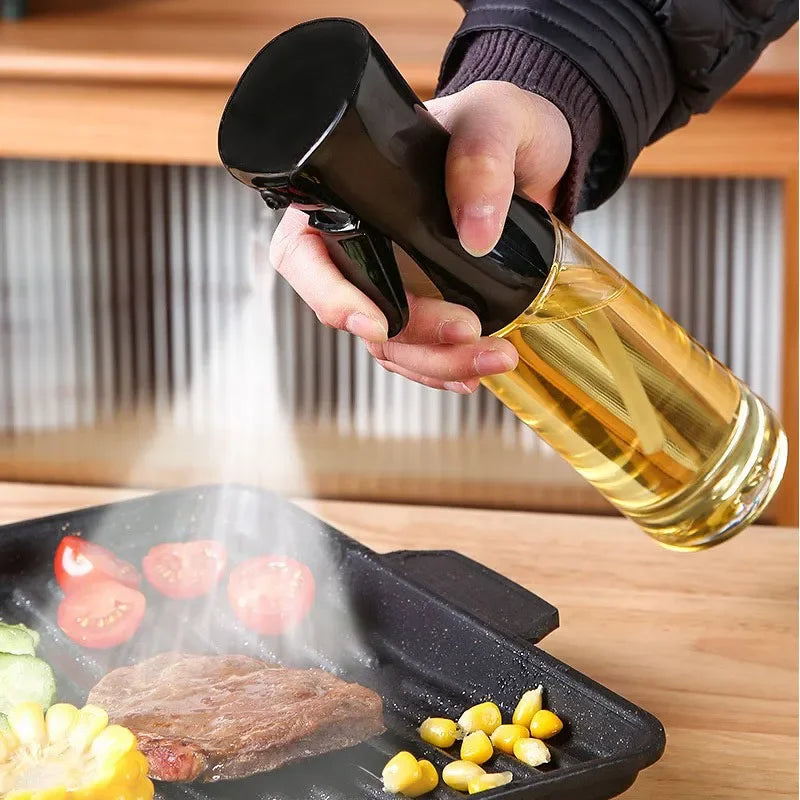 Oil Spray Bottle — Fine Mist Cooking Sprayer for Olive Oil, Vinegar & BBQ