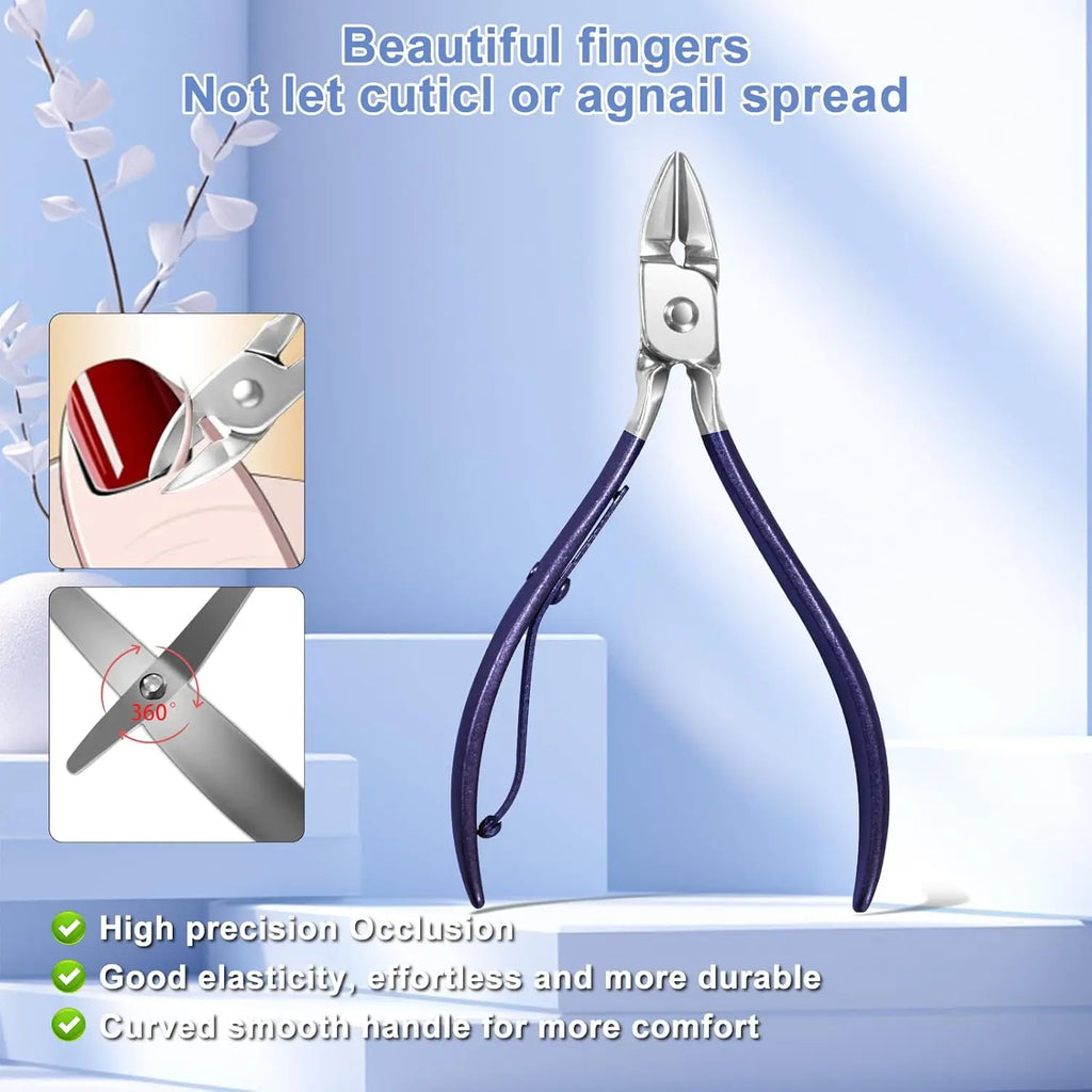 Stainless Steel Manicure Set — Nail Care Kit with Leather Case, 9 or 30 Piece