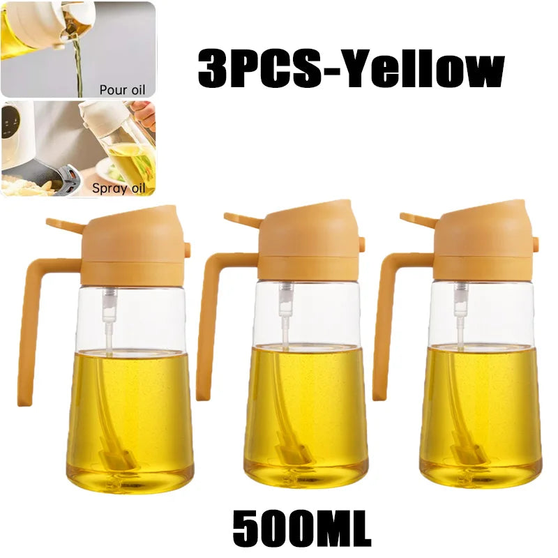 Oil Spray Bottle — Fine Mist Cooking Sprayer for Olive Oil, Vinegar & BBQ