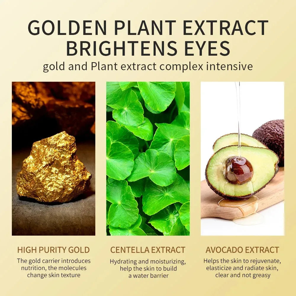 Gold Collagen Under-Eye Patches — Hydrating Anti-Wrinkle Eye Masks (60 pcs/120pcs)