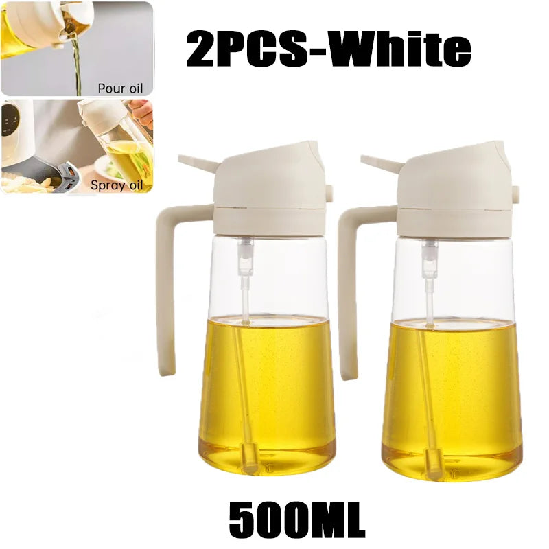 Oil Spray Bottle — Fine Mist Cooking Sprayer for Olive Oil, Vinegar & BBQ