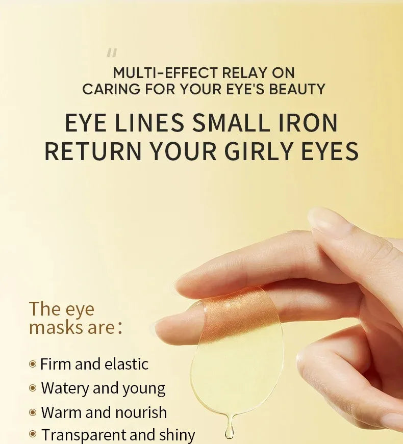 Gold Collagen Under-Eye Patches — Hydrating Anti-Wrinkle Eye Masks (60 pcs/120pcs)