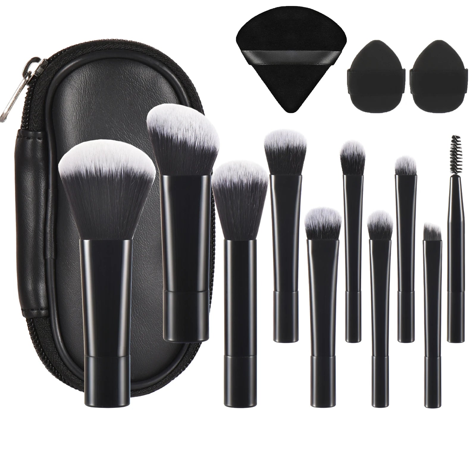 Mini Makeup Brush Set — Travel Portable Cosmetic Brush Kit