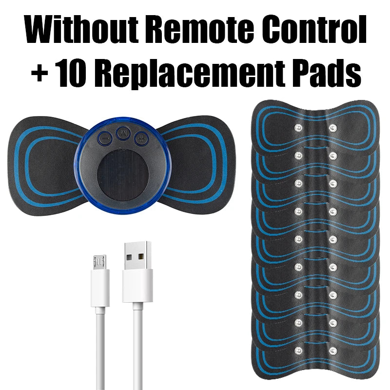 EMS Neck & Body Massager — TENS Pulse Muscle Stimulator with 19 Intensity Levels
