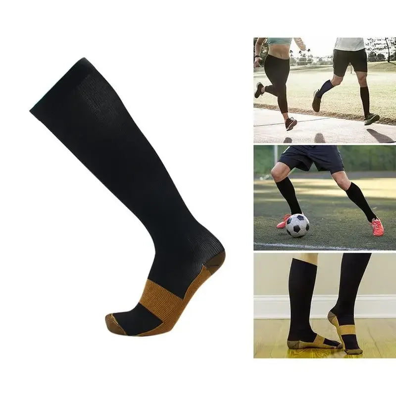 Compression Socks 3-Pack — Graduated Knee-High Socks for Women & Men