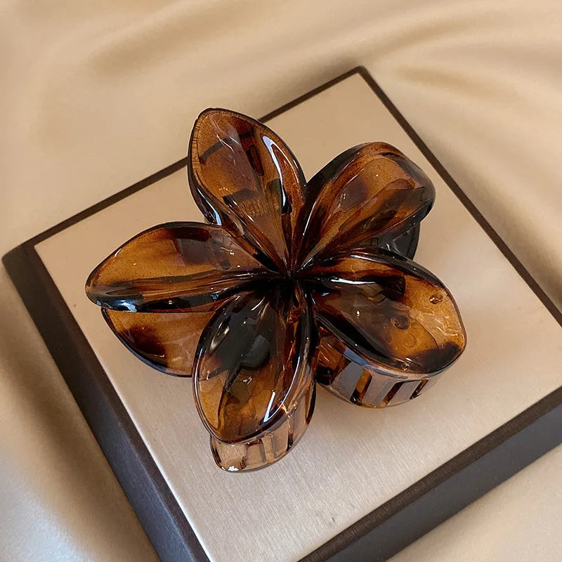Large Flower Matte Hair Claw Clip — 18 Colors for Every Outfit & Mood
