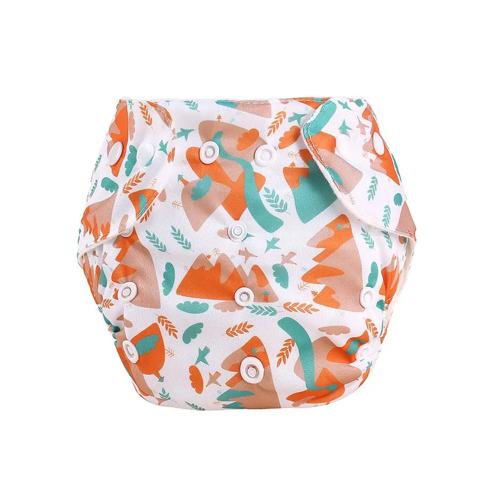 Reusable Cloth Diapers — Adjustable Washable Nappy, One Size Fits 6–33 lbs