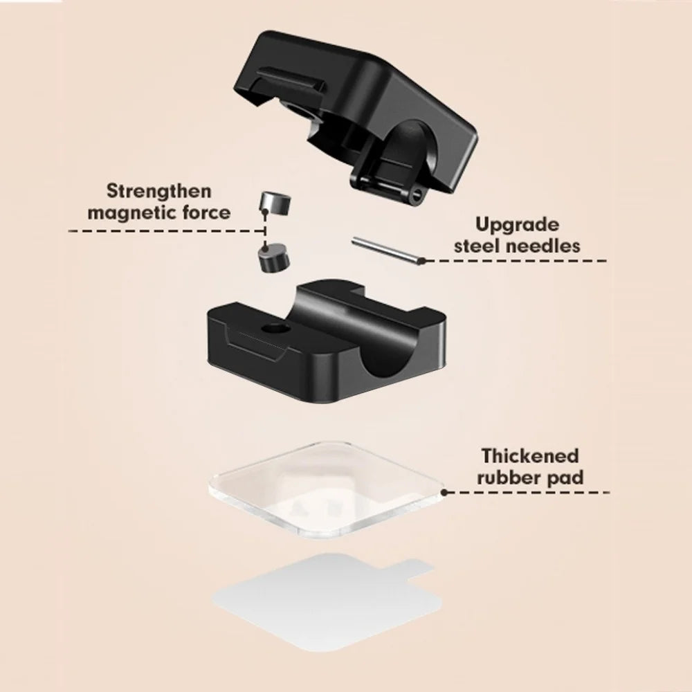 Magnetic Cable Organizer Clips — Self-Adhesive Cord Management for Desk & Home