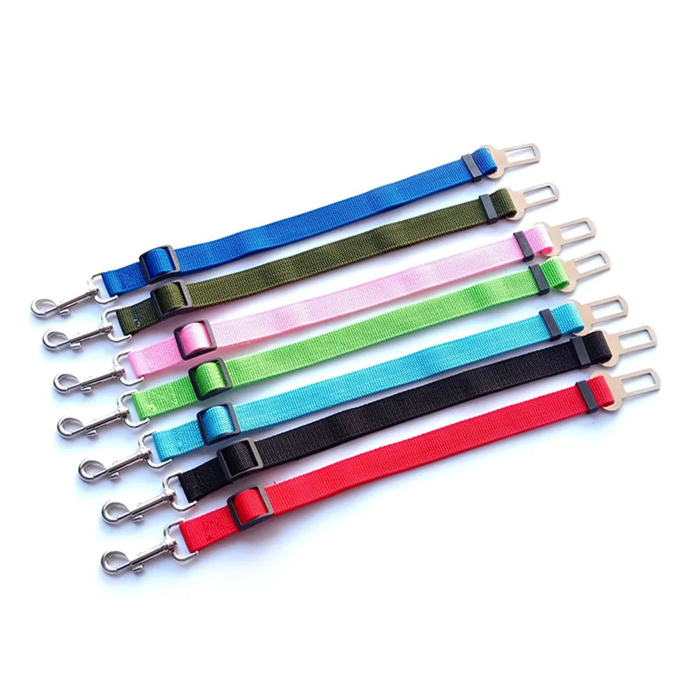 Adjustable Dog Seat Belt — Car Safety Harness for Dogs of All Sizes
