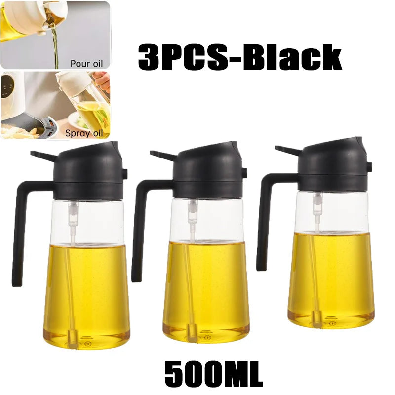 Oil Spray Bottle — Fine Mist Cooking Sprayer for Olive Oil, Vinegar & BBQ