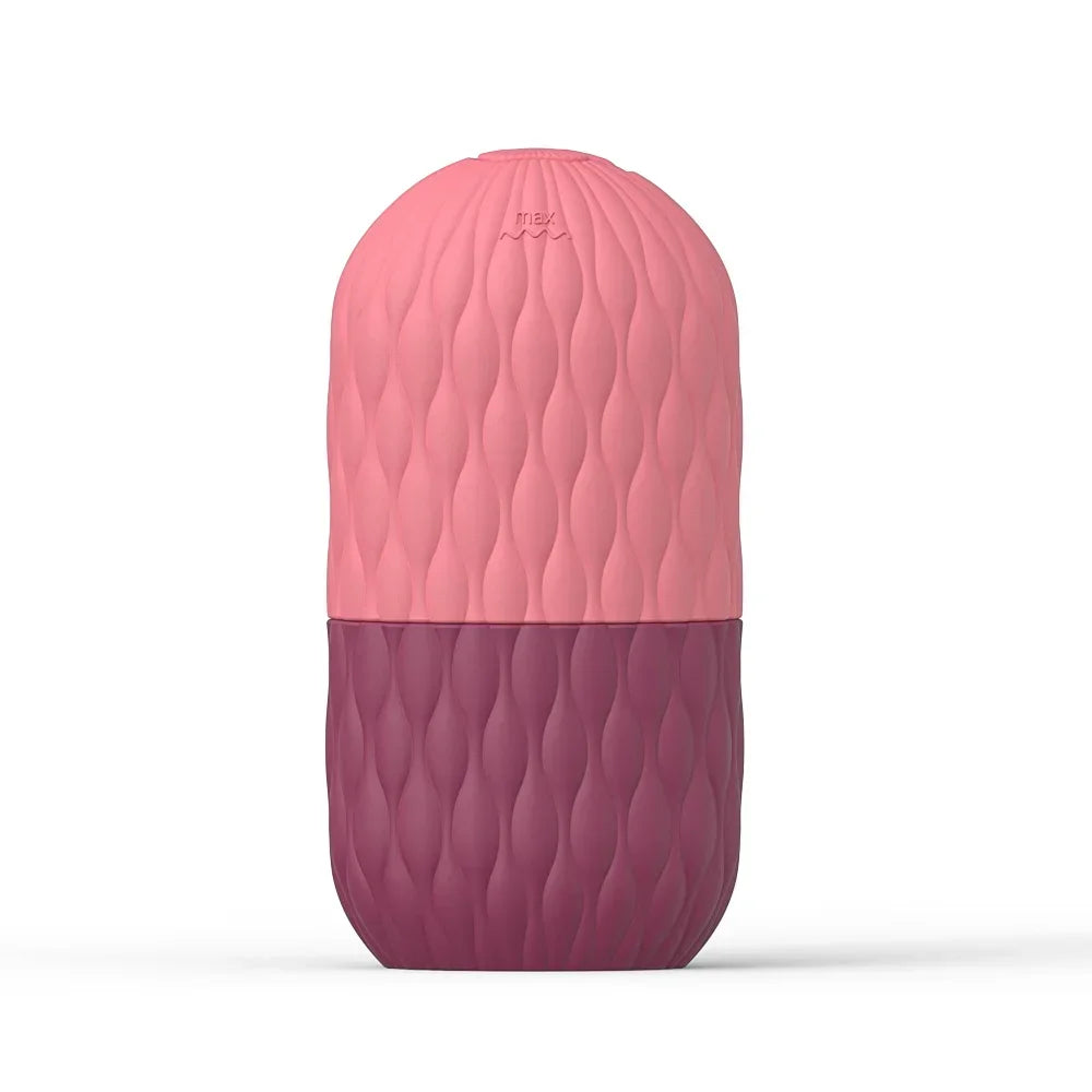 Ice Face Roller — Reusable Silicone Facial Massager for Puffiness, Pores & Glow