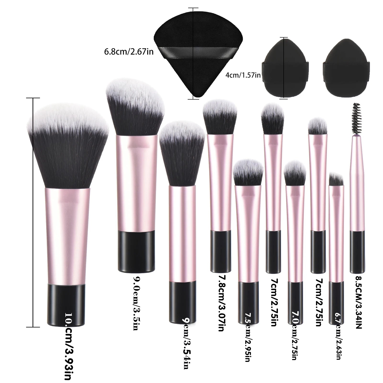 Mini Makeup Brush Set — Travel Portable Cosmetic Brush Kit