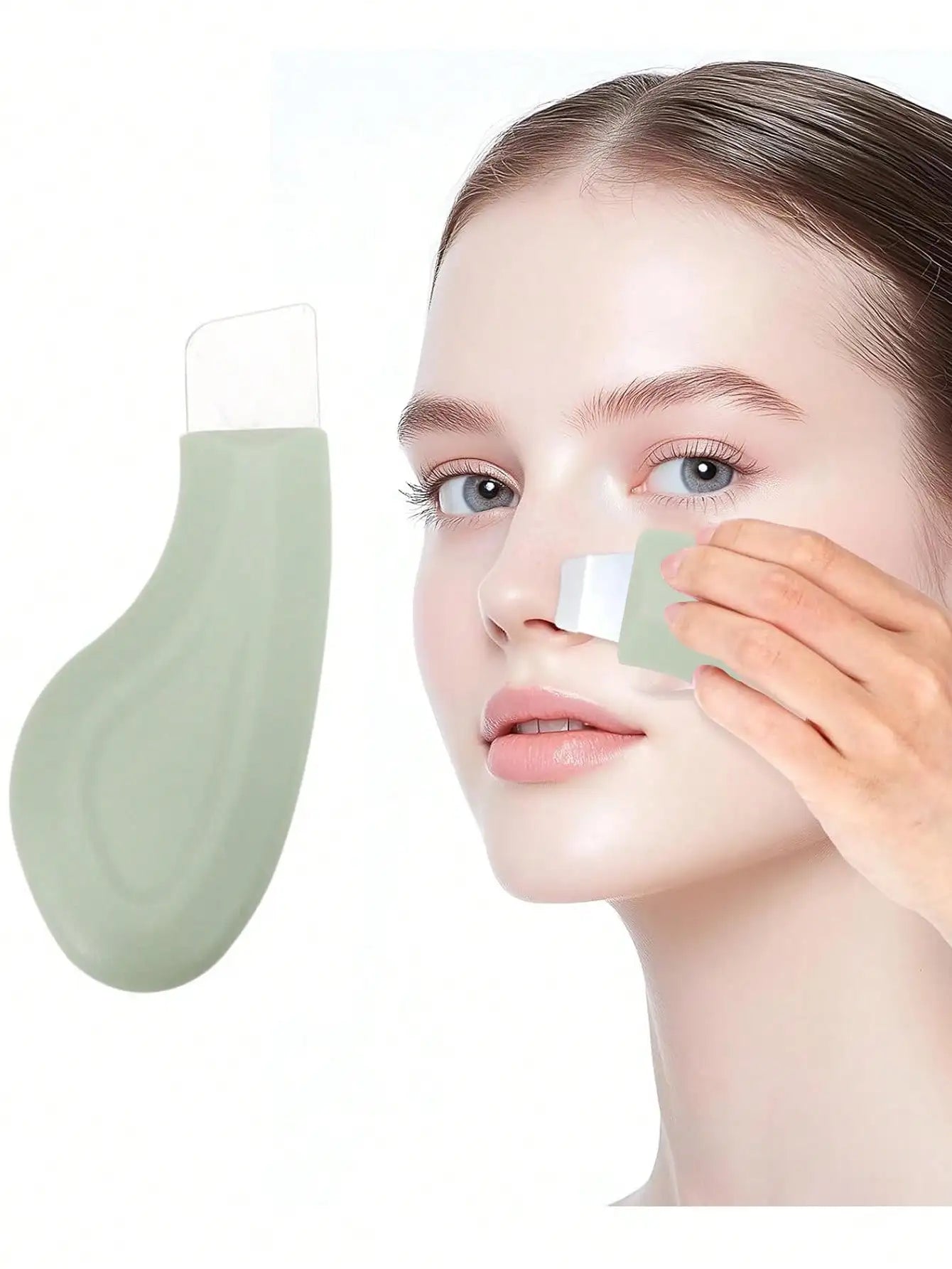 Silicone Nose & Face Pore Cleanser — Gentle Blackhead Remover Scraper