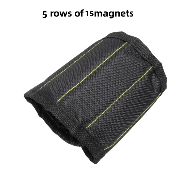 Magnetic Wristband for Screws & Nails — Strong 15-Magnet Holder for Hands-Free Work