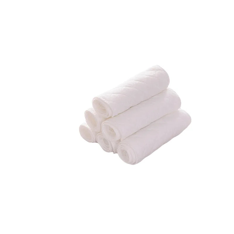 Reusable Cotton Diaper Inserts — 3 or 6 Layer Absorbent Cloth Liner