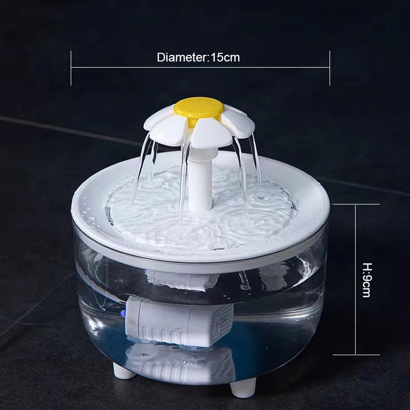 Automatic Pet Water Fountain — 1.2L Filtered Recirculating Dispenser for Cats & Dogs