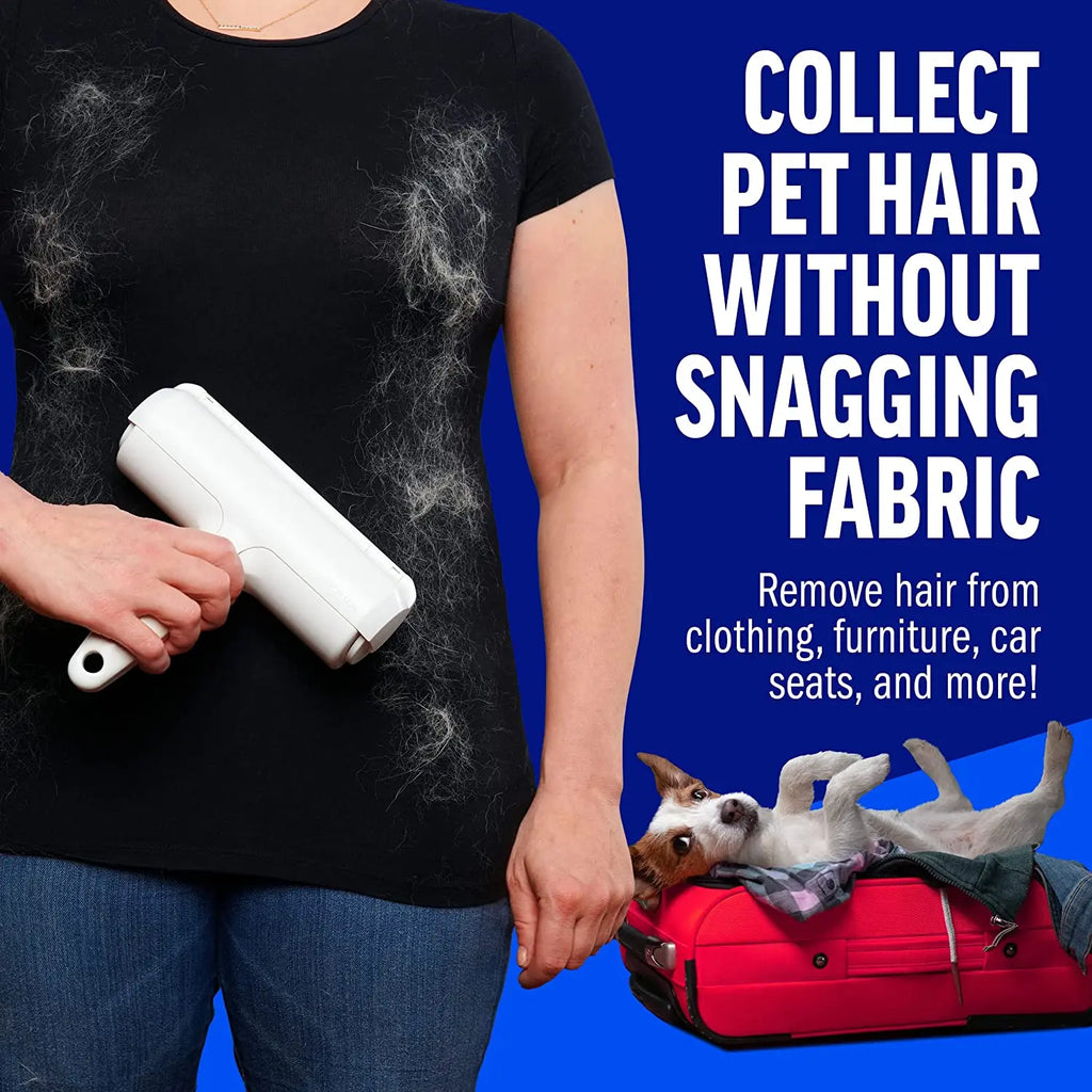 Reusable Pet Hair Remover Roller — Lint-Free for Clothes, Furniture & Car Seats