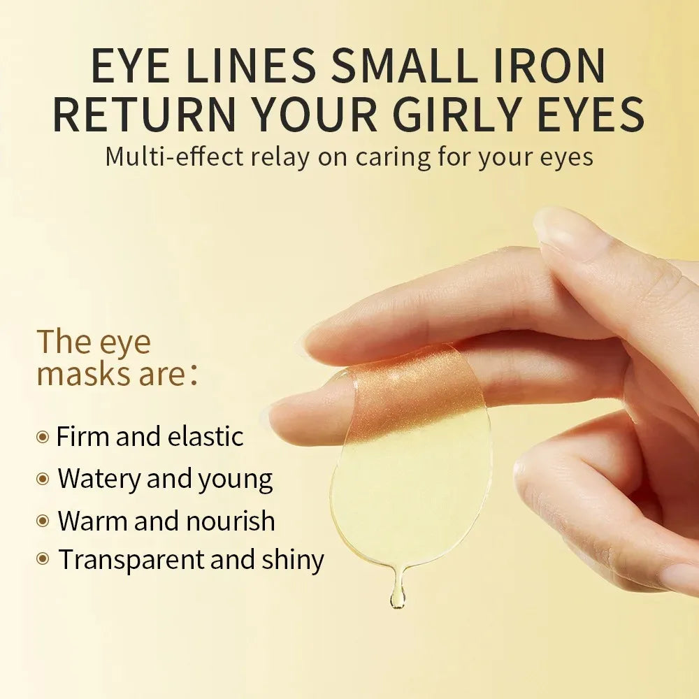 Gold Collagen Under-Eye Patches — Hydrating Anti-Wrinkle Eye Masks (60 pcs/120pcs)