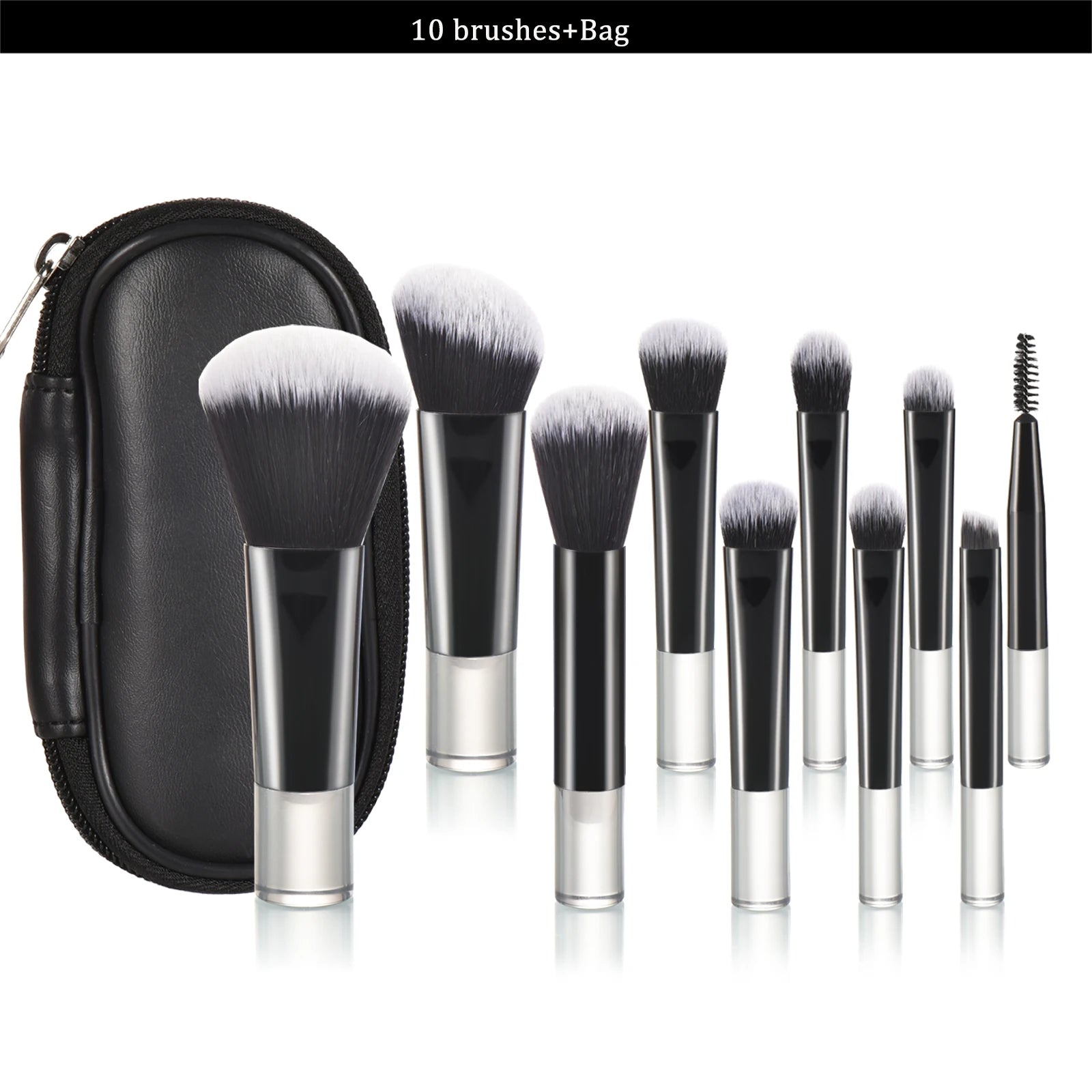 Mini Makeup Brush Set — Travel Portable Cosmetic Brush Kit